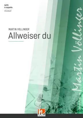 Allweiser du Chor-Einzelausgabe SATB