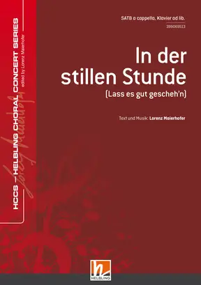 In der stillen Stunde Chor-Einzelausgabe SATB