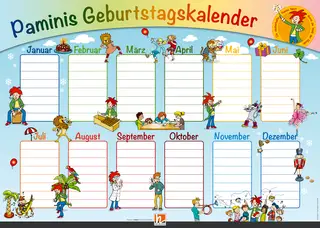 Poster Grundschule: Paminis Geburtstagskalender