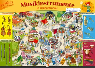 Poster Grundschule: Musikinstrumente in Orchestranien