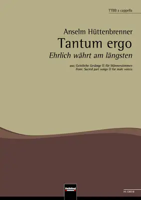 Tantum ergo Chor-Einzelausgabe TTBB