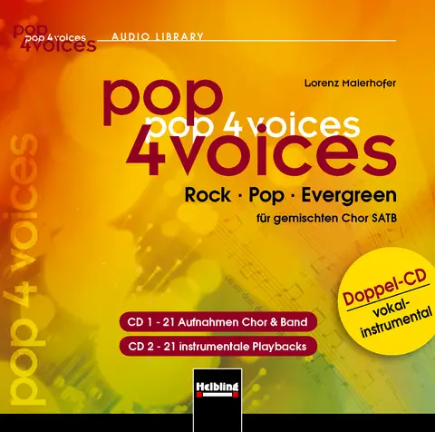 pop 4 voices – Doppel-CD vokal-instrumental