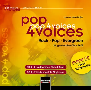 pop 4 voices – Doppel-CD vokal-instrumental Audio-CDs