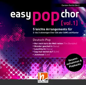 easy pop chor (vol. 1) - Deutsch-Pop Gesamtaufnahmen und Playbacks