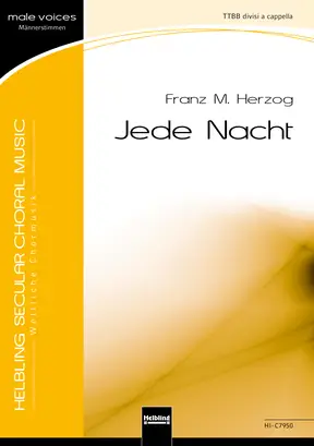 Jede Nacht Chor-Einzelausgabe TTBB divisi