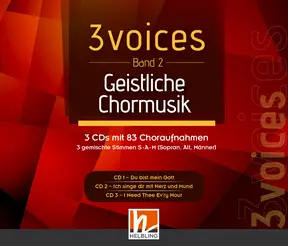 3 voices (Bd. 2) – Geistliche Chormusik Audio-CDs