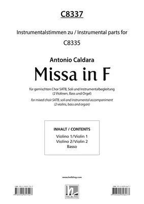 Missa in F  Instrumentalstimmen