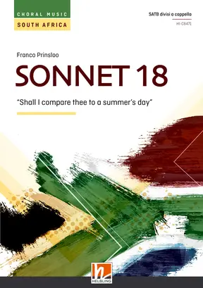 Sonnet 18 Chor-Einzelausgabe SATB divisi