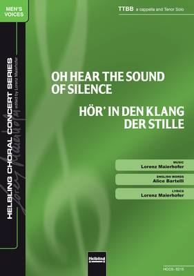Hör in den Klang der Stille Chor-Einzelausgabe TTBB