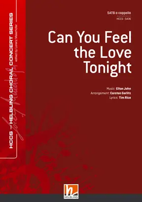 Can You Feel the Love Tonight Chor-Einzelausgabe SATB