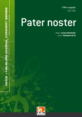 Pater noster Chor-Einzelausgabe TTBB divisi