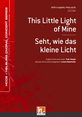 Seht, wie das kleine Licht Chor-Einzelausgabe SATB