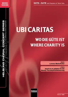 Ubi caritas Chor-Einzelausgabe SATB-SATB