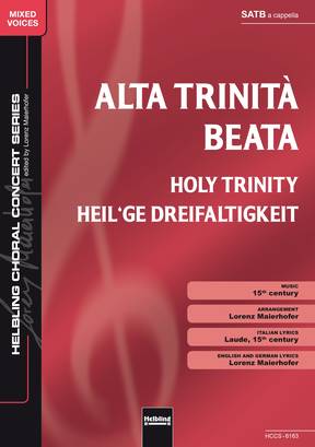 Alta Trinità beata Chor-Einzelausgabe SATB