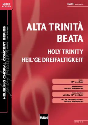 Alta Trinità beata Chor-Einzelausgabe SATB