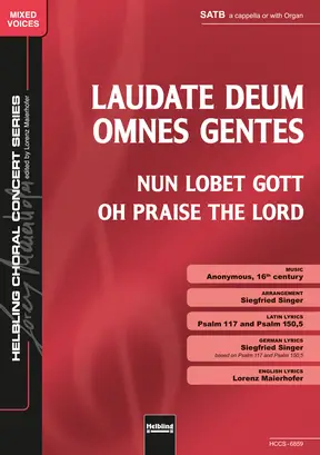 Laudate Deum omnes gentes Chor-Einzelausgabe SATB