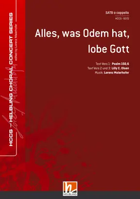 Alles, was Odem hat, lobe Gott Chor-Einzelausgabe SATB