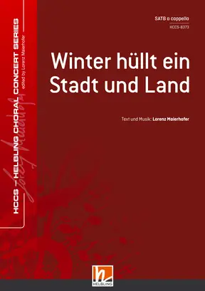 Winter hüllt ein Stadt und Land Chor-Einzelausgabe SATB