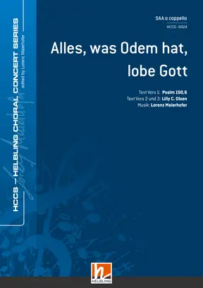 Alles, was Odem hat, lobe Gott Chor-Einzelausgabe SAA