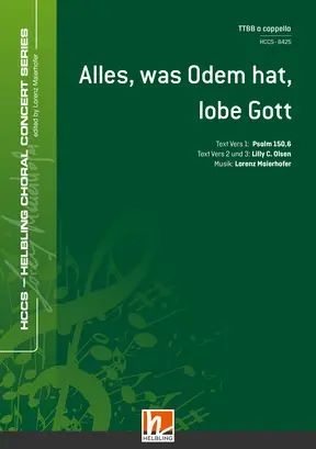 Alles, was Odem hat, lobe Gott Chor-Einzelausgabe TTBB