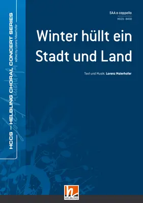 Winter hüllt ein Stadt und Land Chor-Einzelausgabe SAA