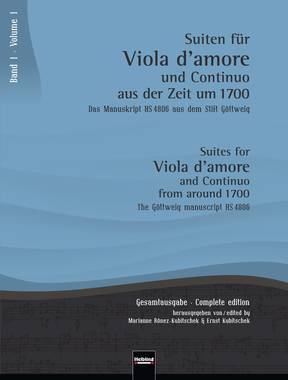 Suiten für Viola d'amore und Continuo aus der Zeit um 1700 - Band 1 Sammlung