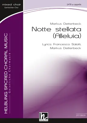 Notte stellata Chor-Einzelausgabe SATB