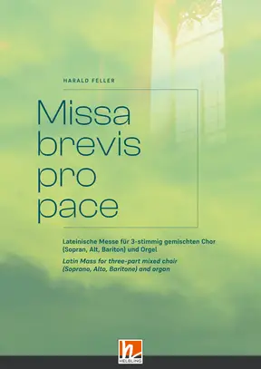 Missa brevis pro pace Chorpartitur SABar