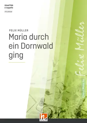 Maria durch ein Dornwald ging Chor-Einzelausgabe SSAATTBB