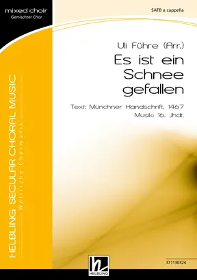 Es ist ein Schnee gefallen Chor-Einzelausgabe SATB