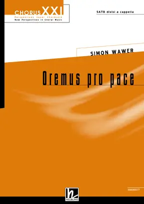 Oremus pro pace Chor-Einzelausgabe SATB divisi