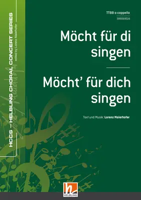 Möcht für di singen Chor-Einzelausgabe TTBB