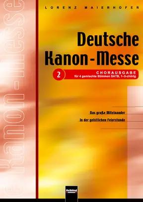 Deutsche Kanon-Messe Chorpartitur SATB