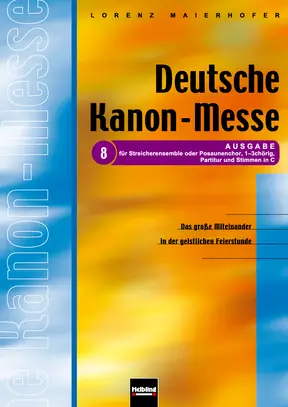 Deutsche Kanon-Messe (Streicher/Posaunen) Instrumentalstimmen