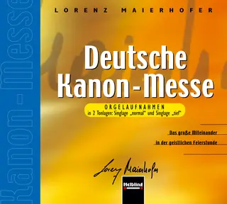 Deutsche Kanon-Messe Audio-CD