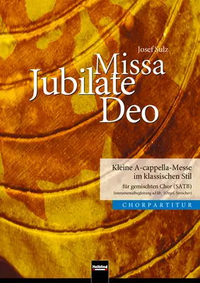 Missa Jubilate Deo Chorpartitur SATB