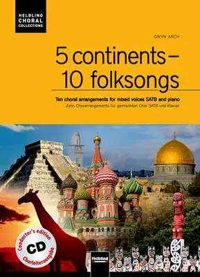 5 continents - 10 folksongs Chorleiterausgabe SATB