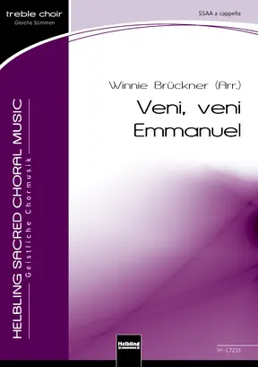 Veni, veni Emmanuel Chor-Einzelausgabe SSAA