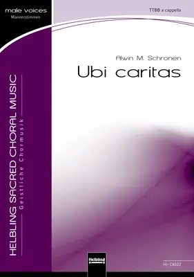 Ubi caritas Chor-Einzelausgabe TTBB