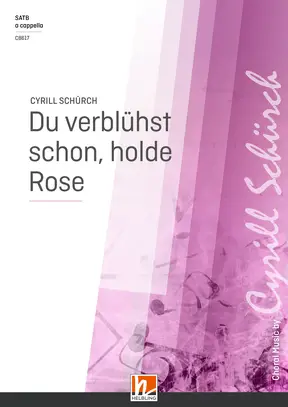 Du verblühst schon, holde Rose Chor-Einzelausgabe SATB