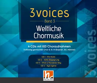 3 voices (Bd. 3) – Weltliche Chormusik Audio-CDs