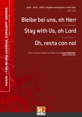 Bleibe bei uns, oh Herr Chor-Einzelausgabe SATB-SATB-SATB