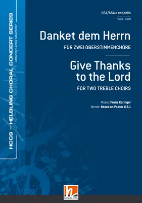 Danket dem Herrn Chor-Einzelausgabe SSA-SSA