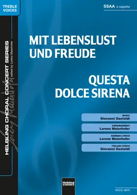 Questa dolce Sirena Chor-Einzelausgabe SSAA