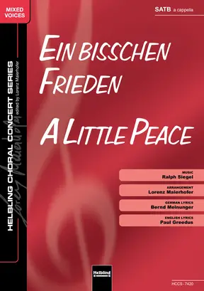 Ein bisschen Frieden Chor-Einzelausgabe SATB