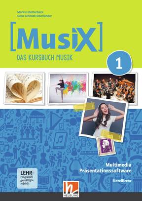 MusiX 1 (ab 2019) Unterrichtsapplikationen Einzellizenz (installierbare Präsentationssoftware)