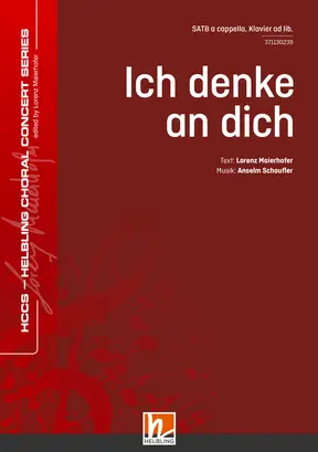 Ich denke an dich Chor-Einzelausgabe SATB