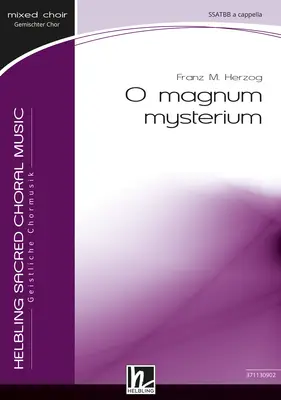 O magnum mysterium Chor-Einzelausgabe SSATBB