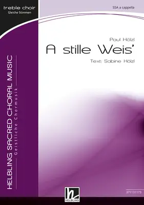 A stille Weis' Chor-Einzelausgabe SSA