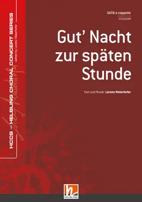 Gut' Nacht zur späten Stunde Chor-Einzelausgabe SATB